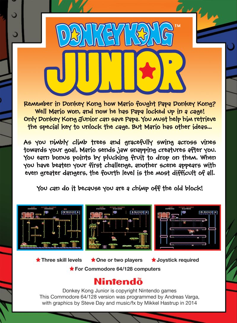 Donkey Kong Junior — box-2D-back (WOR)