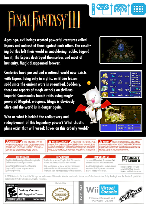Final Fantasy 3 — box-2D-back (US)