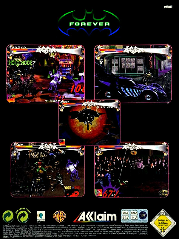 Batman Forever - The Arcade Game — box-2D-back (EU)