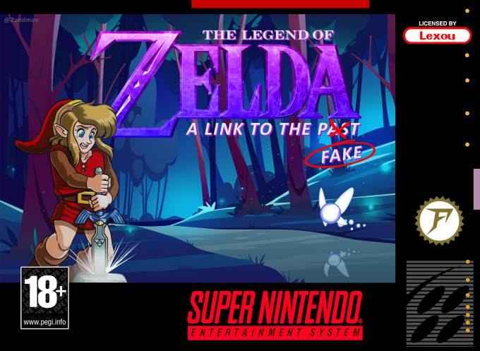 The Legend of Zelda : A Link to the Fake box art