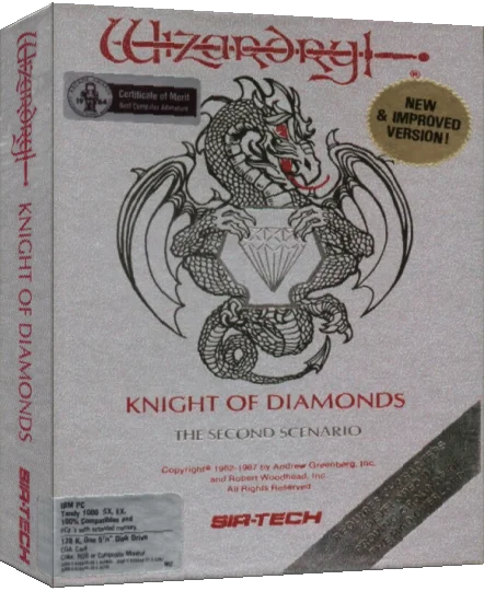 Wizardry - Knight of Diamonds - The Second Scenario — box-3D (US)
