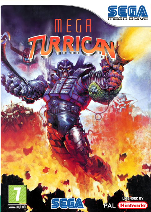 Mega Turrican — box-2D (EU)