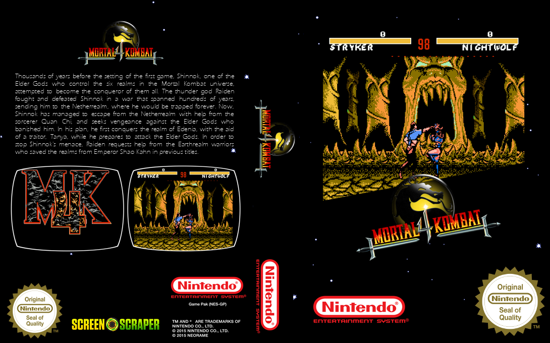 Ultimate Mortal Kombat 4 — box-texture (SS)
