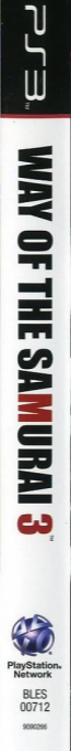 Way of the Samurai 3 — box-2D-side (DE)