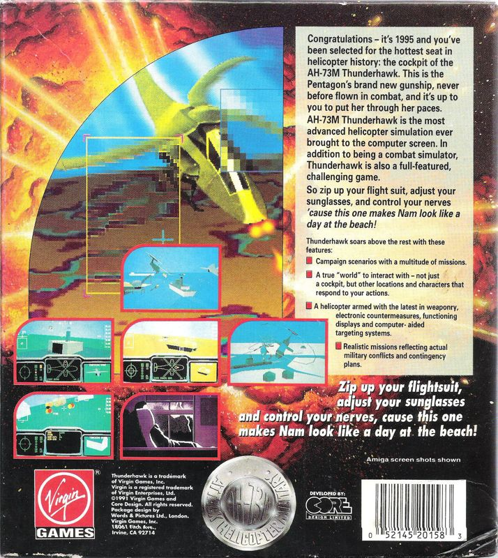 Thunderhawk AH-73M — box-2D-back (US)