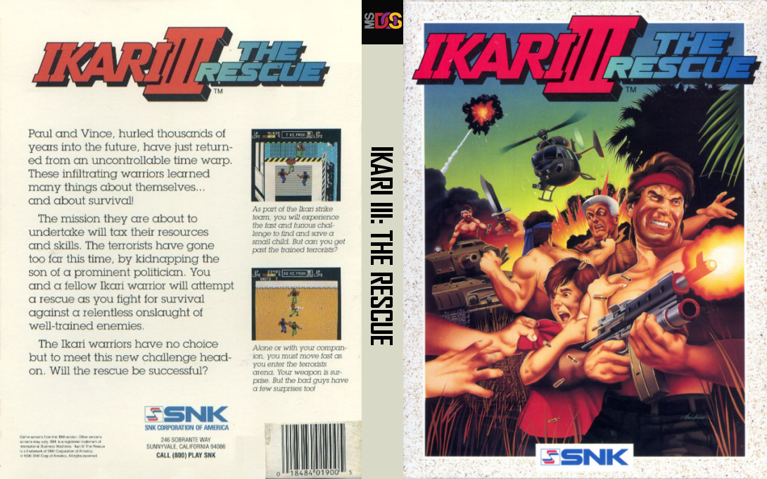 Ikari 3 - The Rescue — box-texture (US)