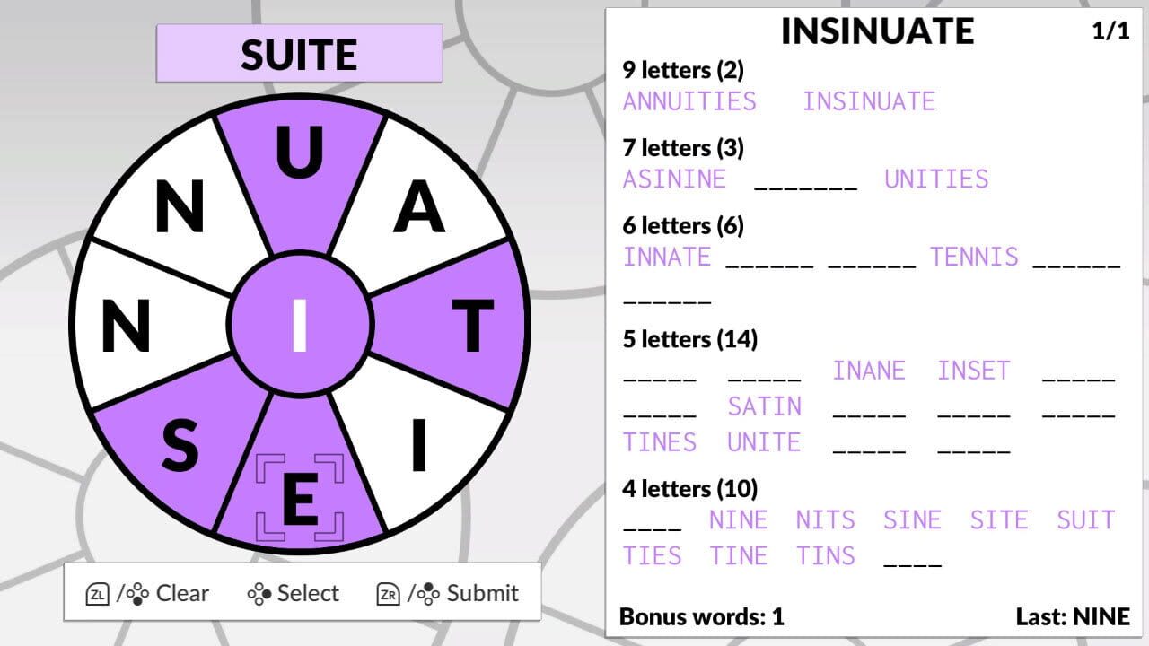 Word Wheel by POWGI — screenshot (WOR)