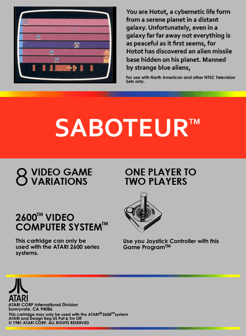 Saboteur — box-2D-back (EU)
