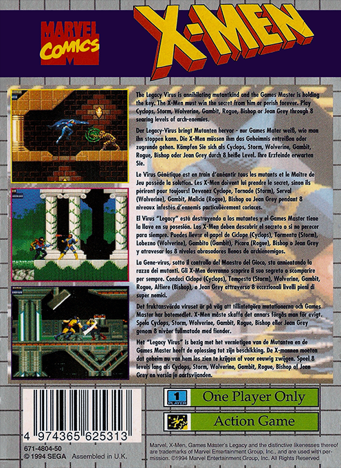 X-men - Gamemaster's Legacy — box-2D-back (EU)