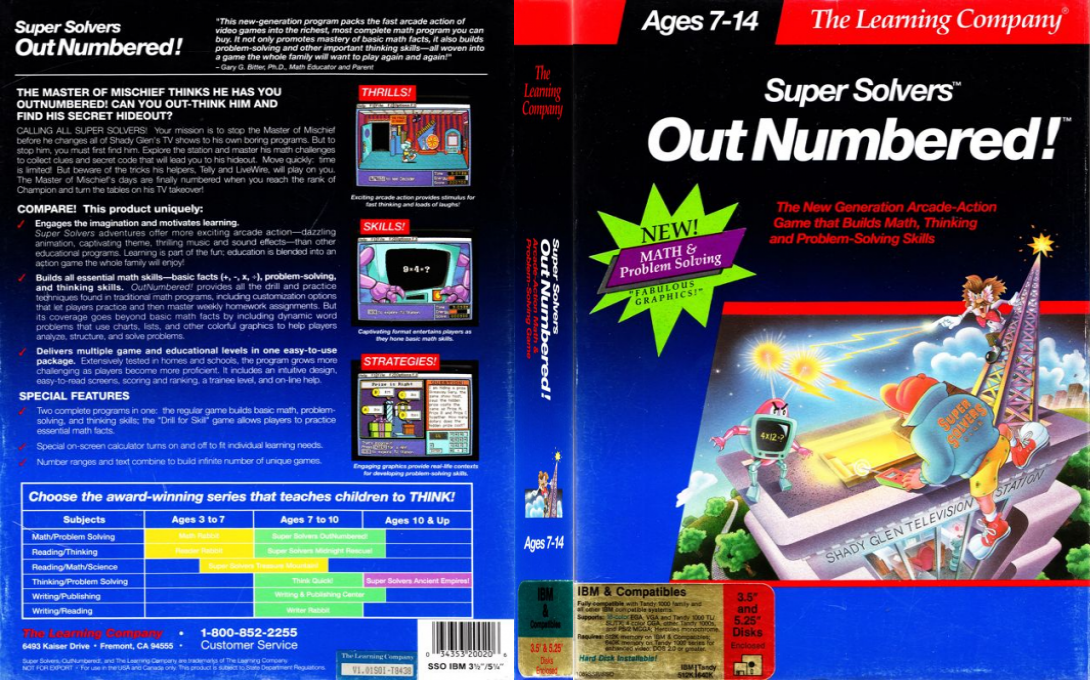 Super Solvers - OutNumbered! — box-texture (US)