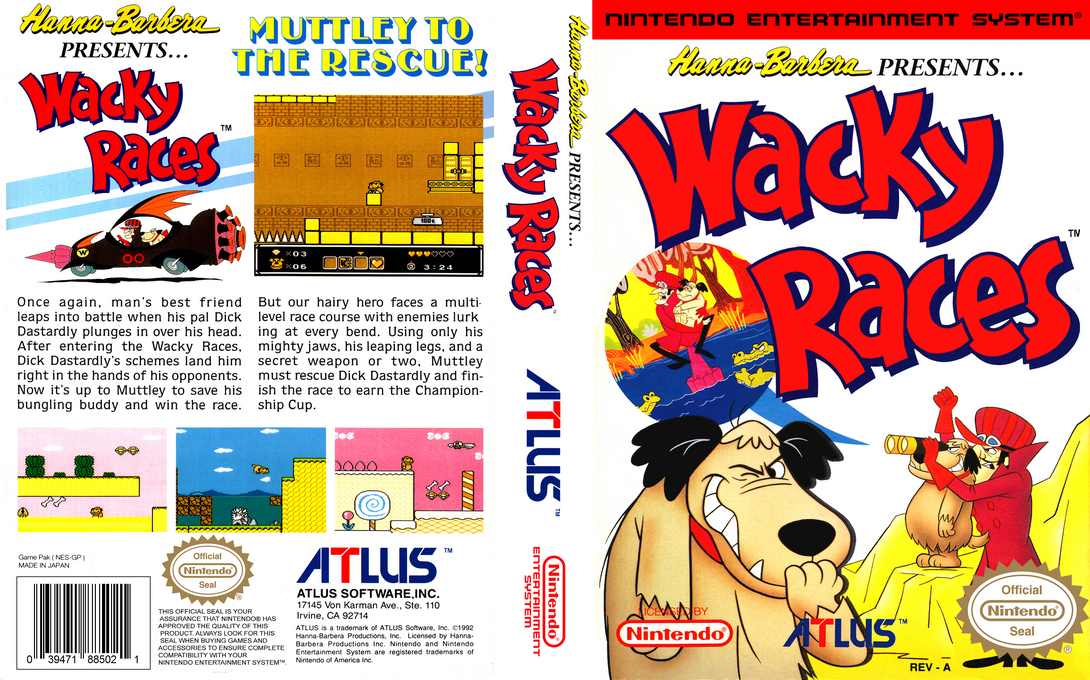 Wacky Races — box-texture (US)