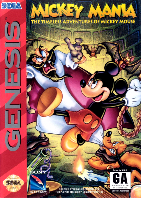 Mickey Mania - The Timeless Adventures Of Mickey Mouse box art