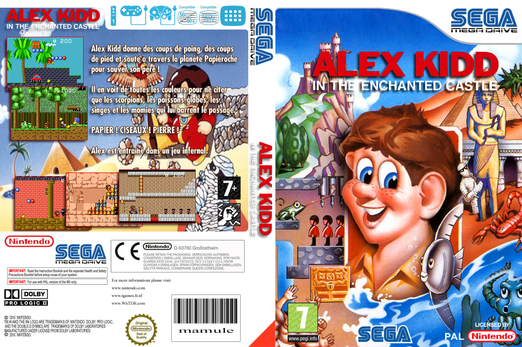 Alex Kidd In The Enchanted Castle — box-texture (FR)