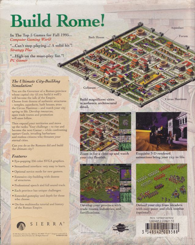 Caesar II — box-2D-back (EU)