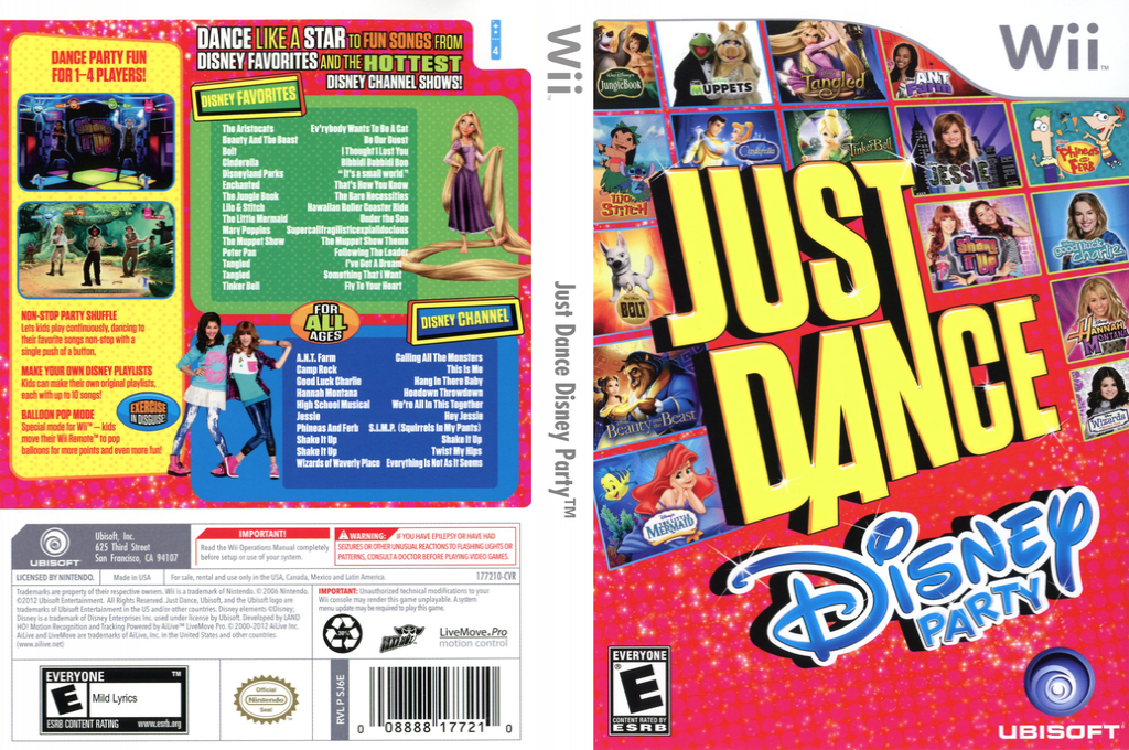 Just Dance - Disney Party — box-texture (US)