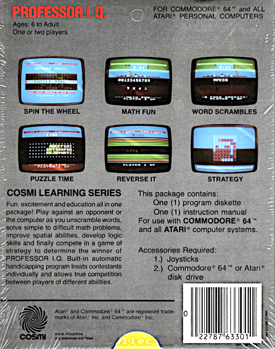 Professor IQ — box-2D-back (US)