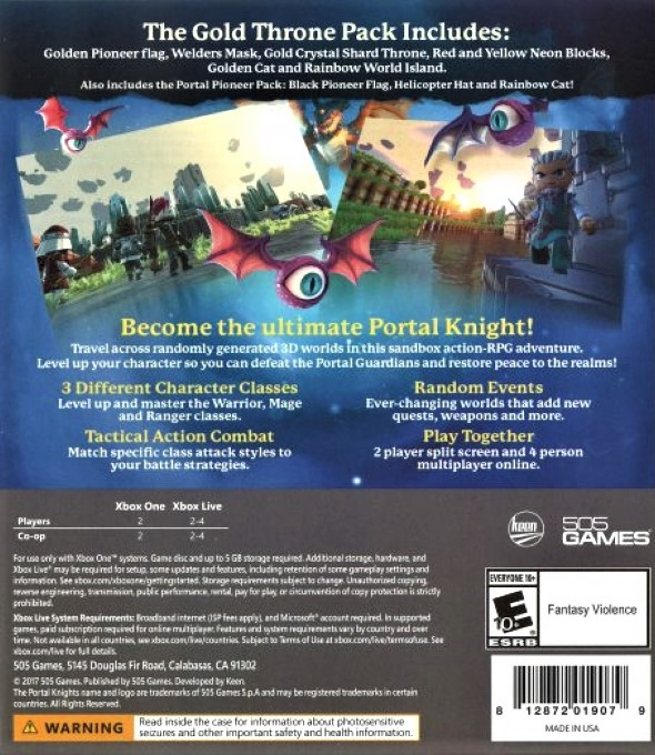 Portal Knights — box-2D-back (US)