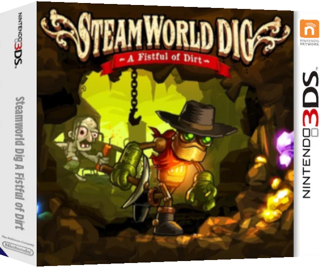 Steamworld Dig A Fistful of Dirt — box-3D (WOR)