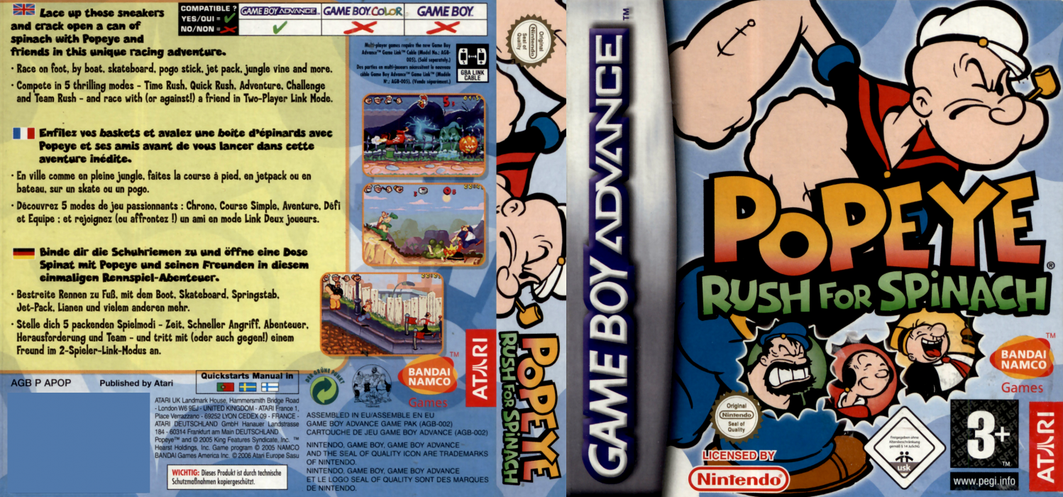 Popeye - Rush for Spinach — box-texture (EU)