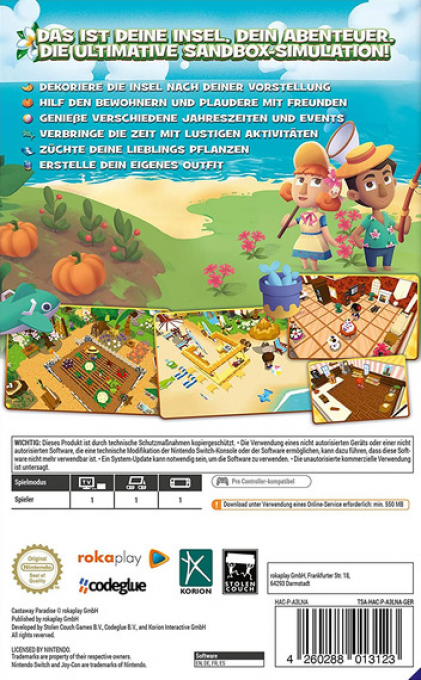 Castaway Paradise — box-2D-back (DE)