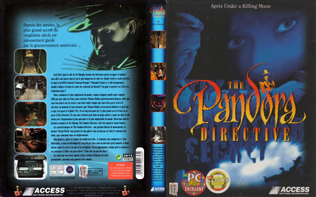 Pandora Directive, The — box-texture (FR)