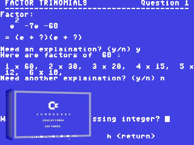 Factor Trinomials I — mixrbv2 (WOR)