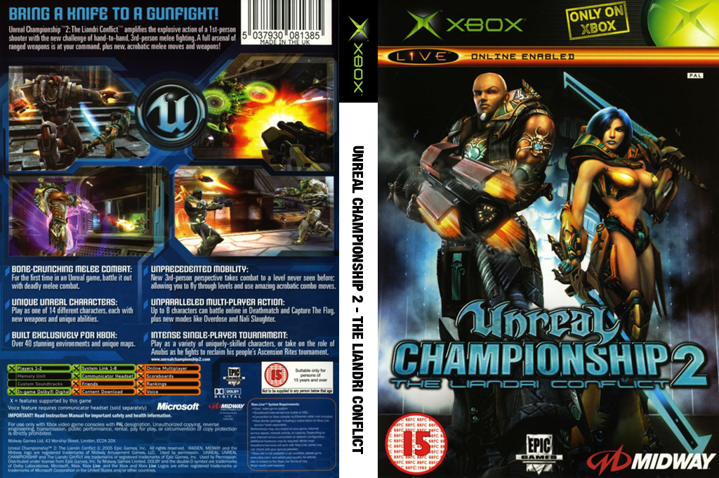 Unreal Championship 2 - The Liandri Conflict — box-texture (EU)