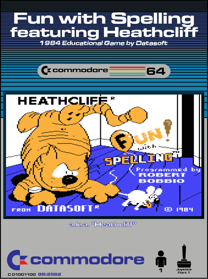 Fun With Spelling Featuring Heathcliff box art