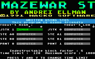 Mazewar ST — sstitle (WOR)