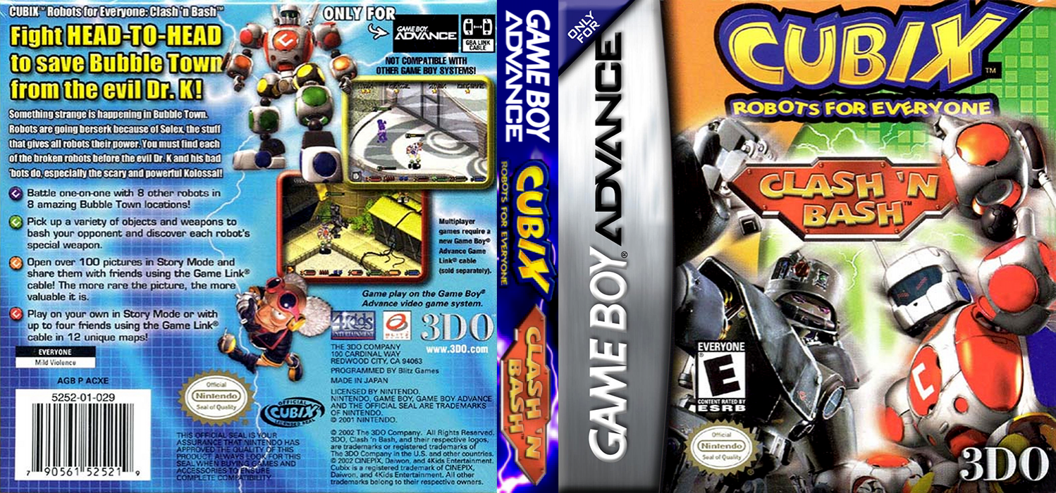 Cubix - Robots For Everyone - Clash 'n Bash — box-texture (US)