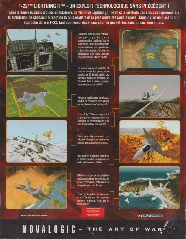 F-22 Lightning 2 — box-2D-back (FR)