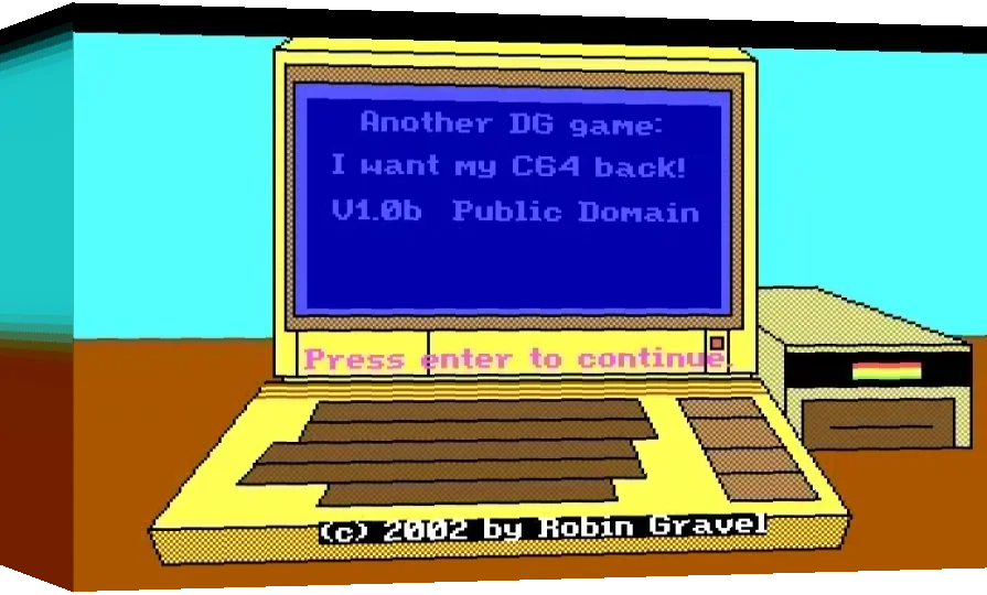 Another DG Game - I want my C64 back — box-3D (WOR)