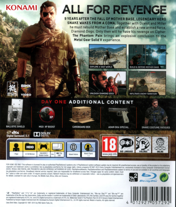 Metal Gear Solid V - The Phantom Pain — box-2D-back (EU)