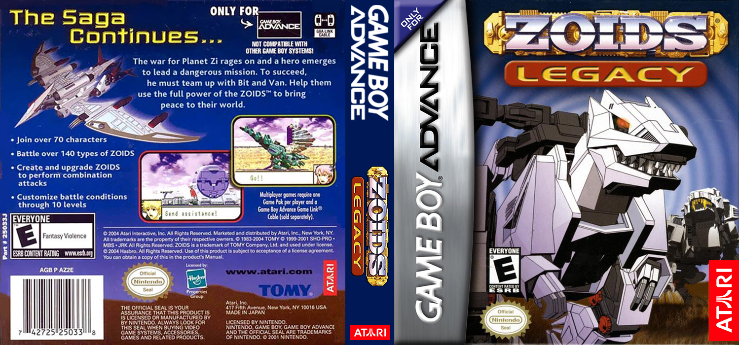 Zoids Legacy — box-texture (US)