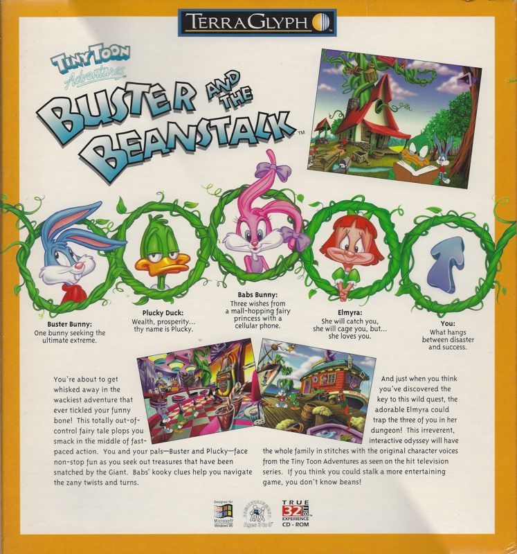 Tiny Toon Adventures - The Great Beanstalk — box-2D-back (FR)