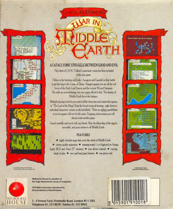 War in Middle Earth — box-2D-back (EU)
