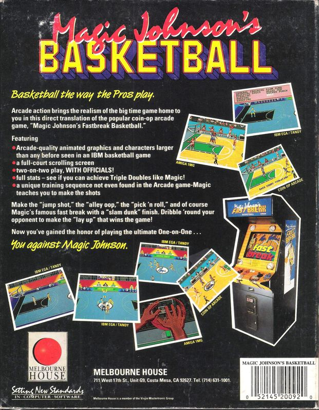 Magic Johnson's Basketball — box-2D-back (US)