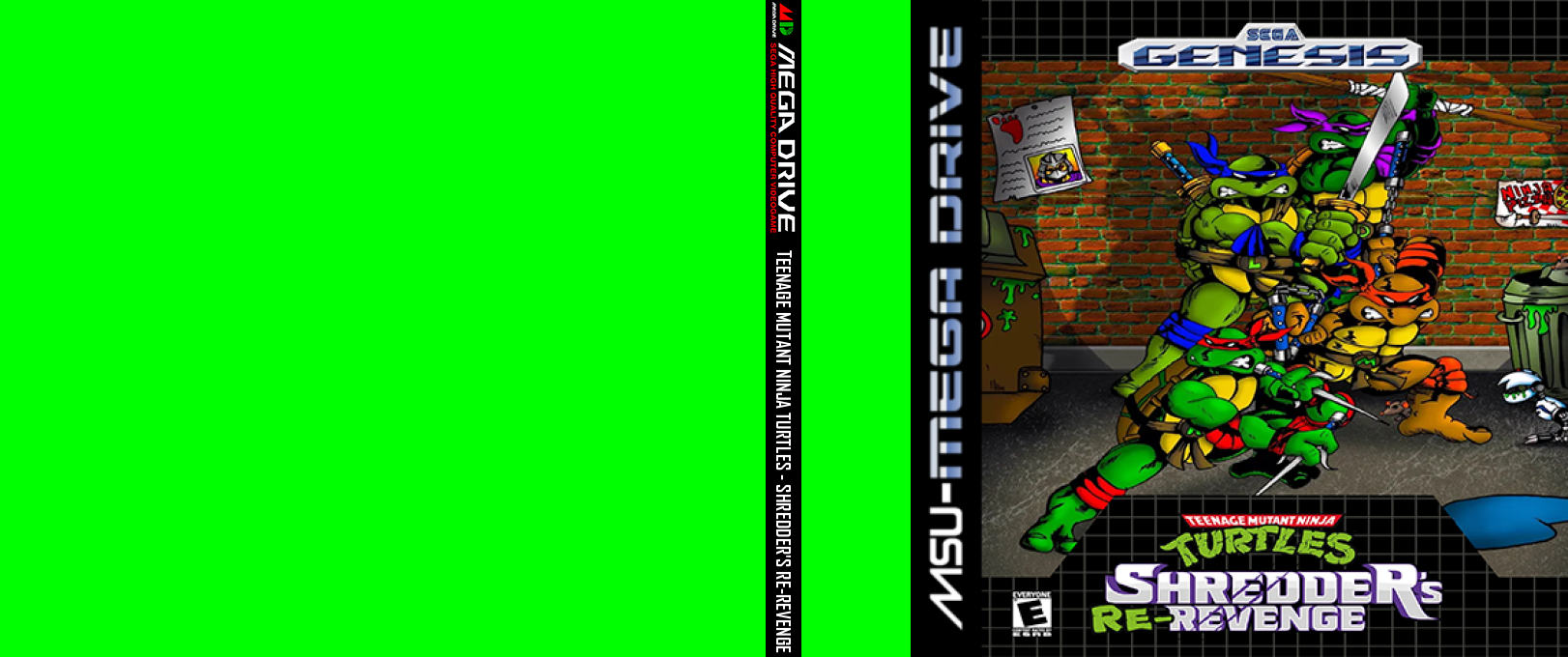 Teenage Mutant Ninja Turtles : Shredder's Re-Revenge — box-texture (WOR)