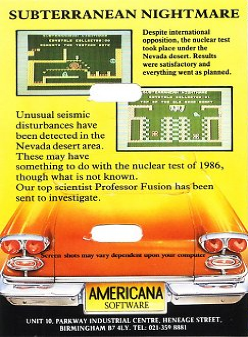 Subterranean Nightmare — box-2D-back (WOR)