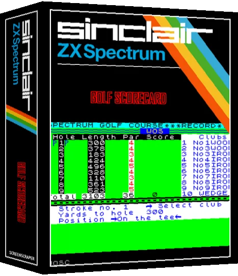 Golf Scorecard — box-3D (SS)