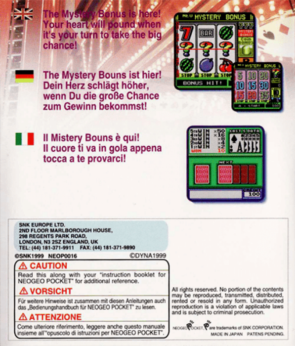 Neo Mystery Bonus : Real Casino Series — box-2D-back (EU)