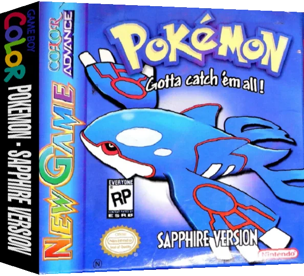 Pokemon - Sapphire Version — box-3D (US)