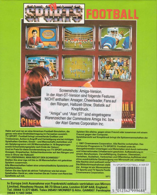 Tv Sports Football — box-2D-back (EU)
