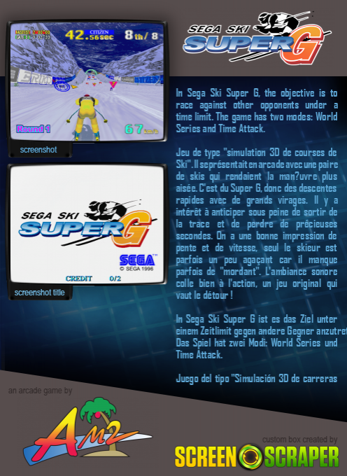 Sega Ski Super G — box-2D-back (SS)