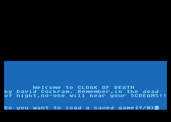 Cloak Of Death — sstitle (WOR)