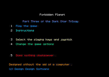 Forbidden Planet — sstitle (EU)