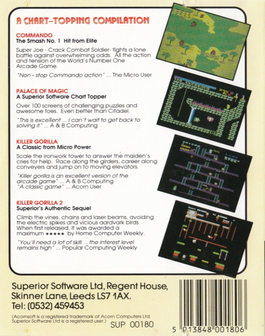 Killer Gorilla 2 — box-2D-back (WOR)
