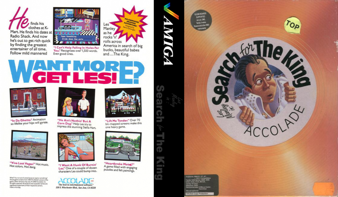 Les Manley in - Search for The King — box-texture (US)