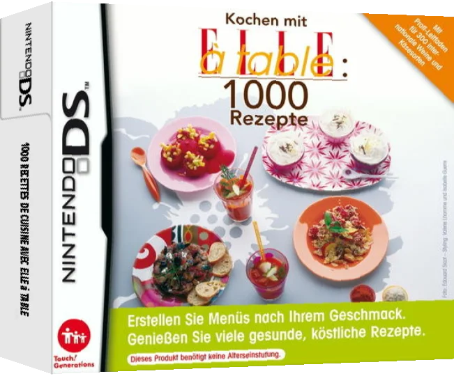 1000 Cooking Recipes from Elle a Table — box-3D (DE)