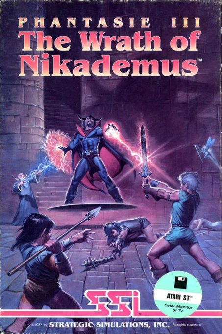 Phantasie 3 - The Wrath Of Nikademus box art
